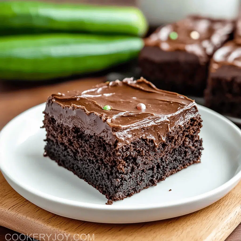 Chocolate Zucchini Brownies