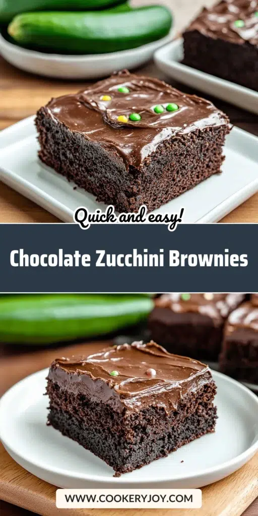 Chocolate Zucchini Brownies