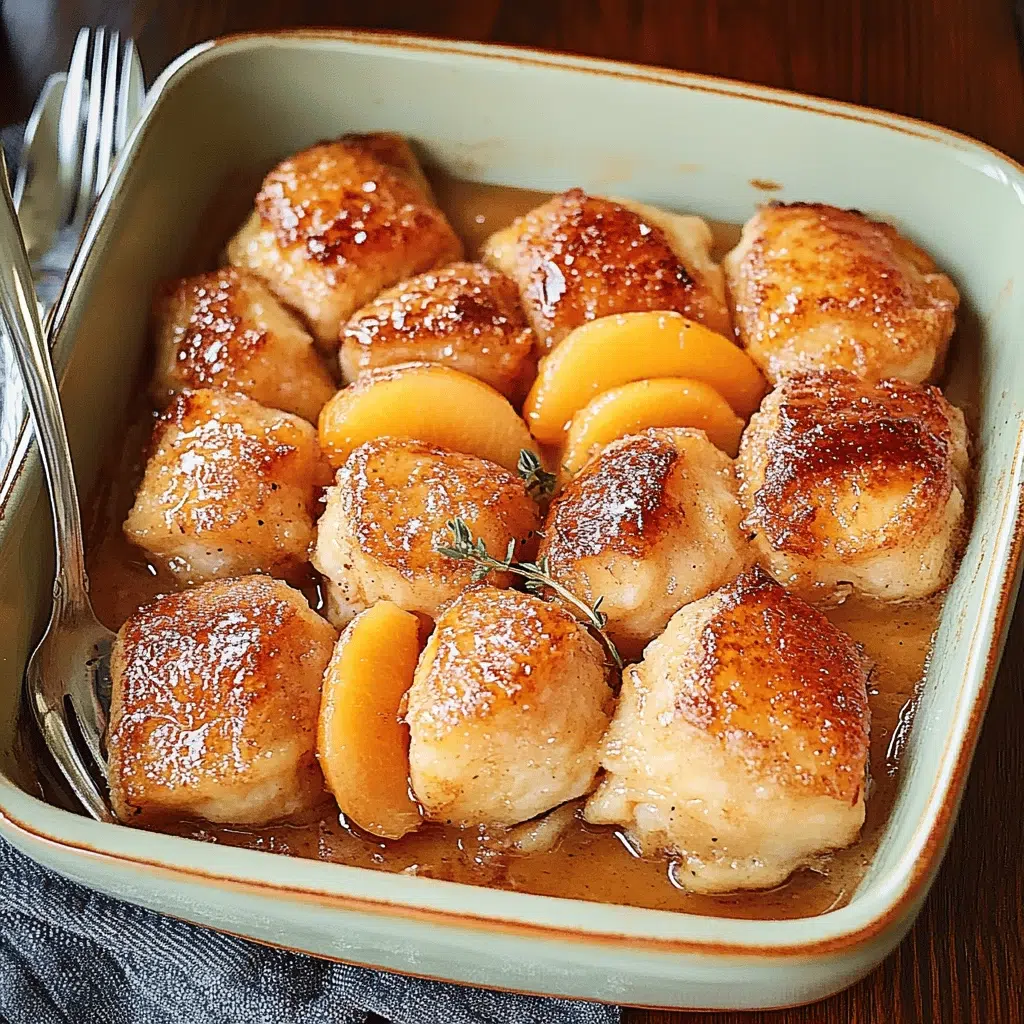 Country Peach Dumplings