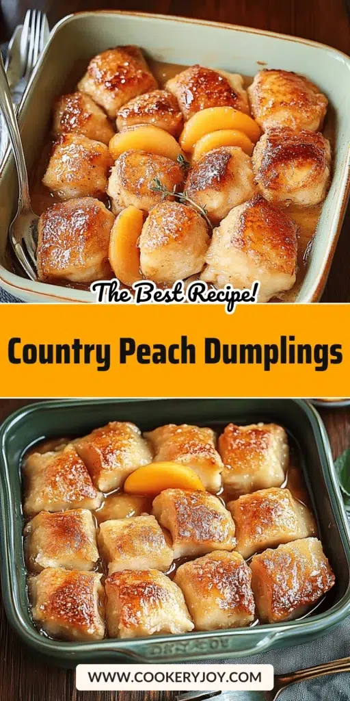 Country Peach Dumplings