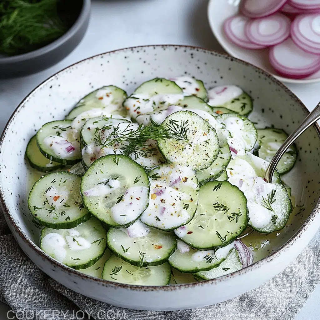 Creamy Cucumber Salad