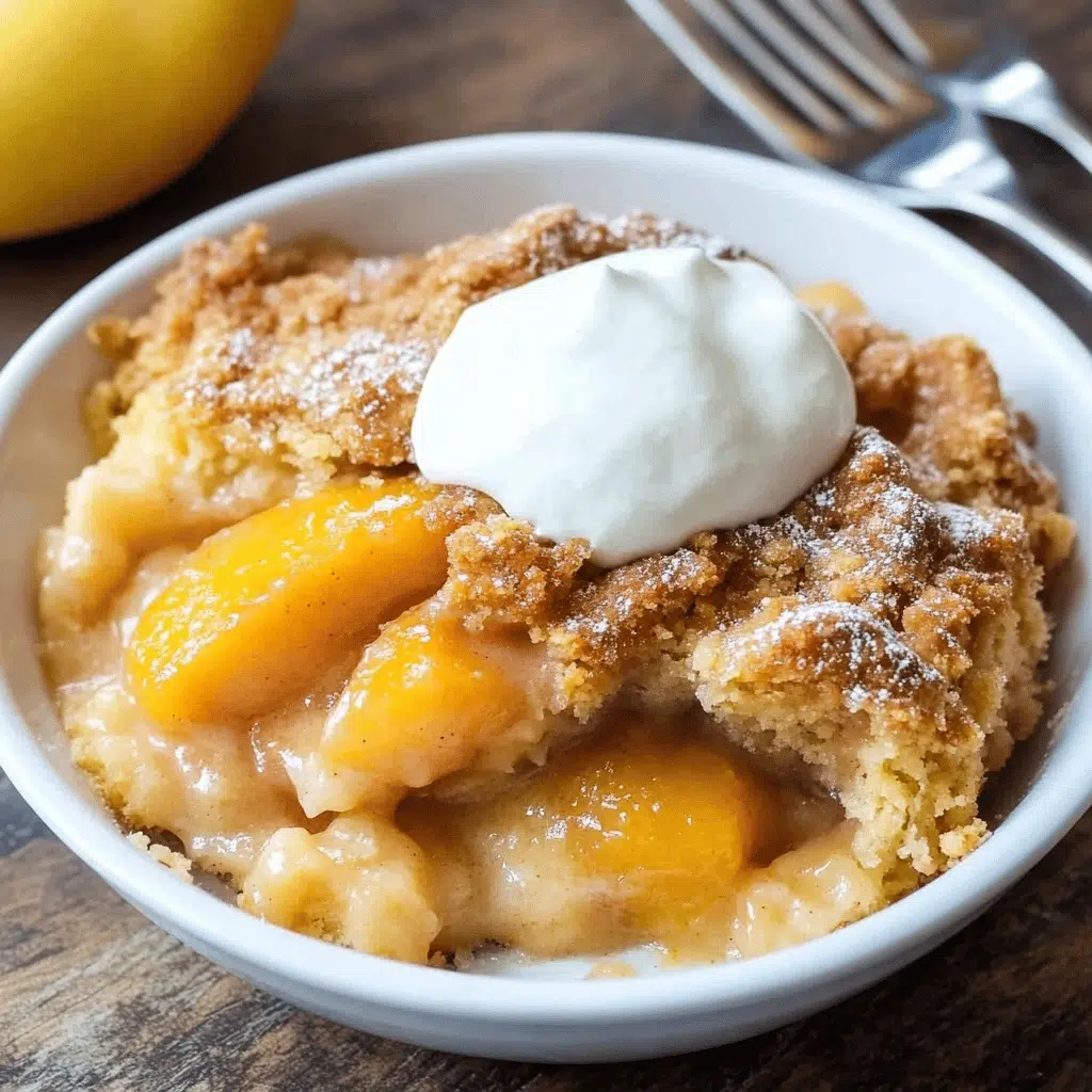 Crisp Peach Cobbler