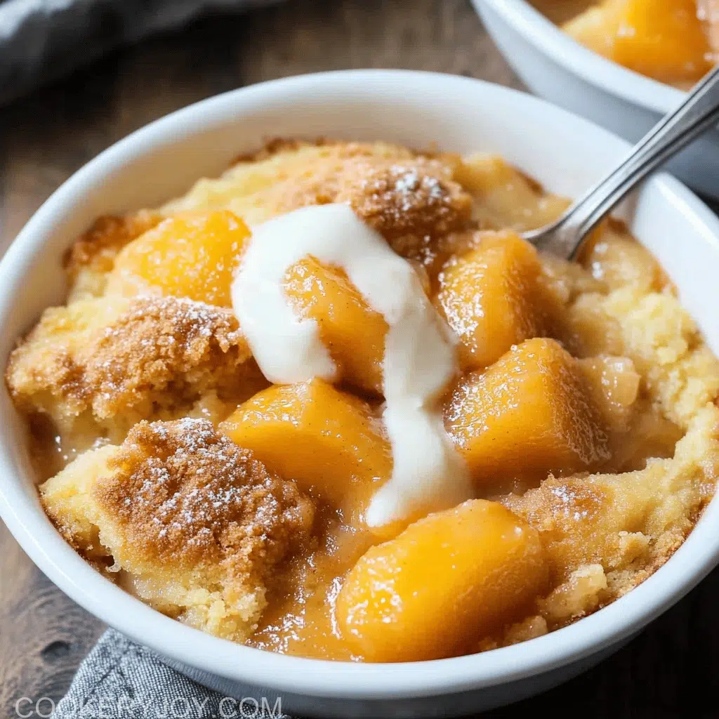 Crisp Peach Cobbler