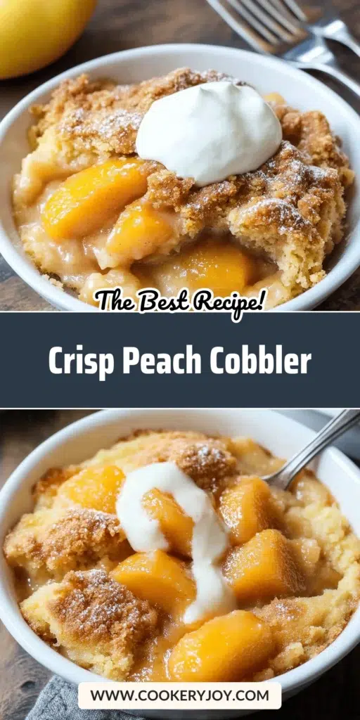 Crisp Peach Cobbler