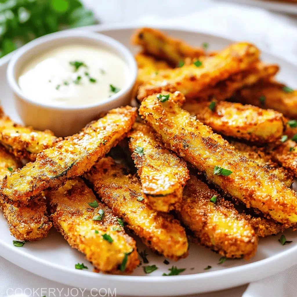 Crispy Baked Keto Zucchini Fries