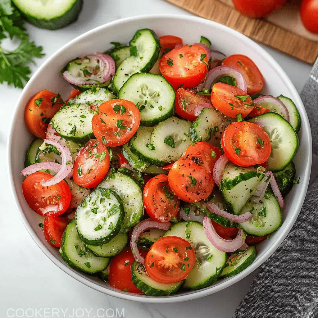 Cucumber Tomato Salad
