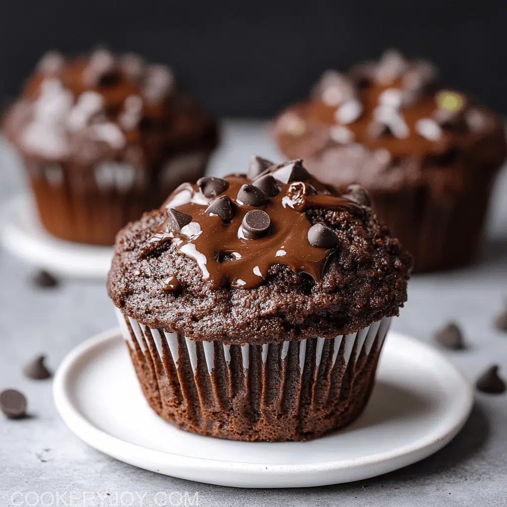 Double Chocolate Zucchini Muffins