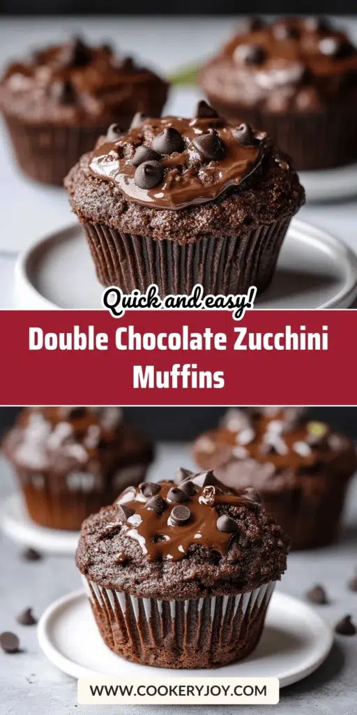 Double Chocolate Zucchini Muffins