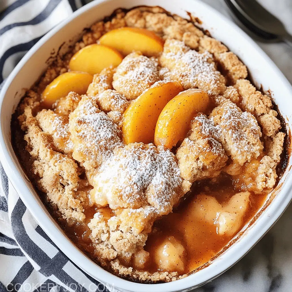 Peach Cobbler with Canned Peaches