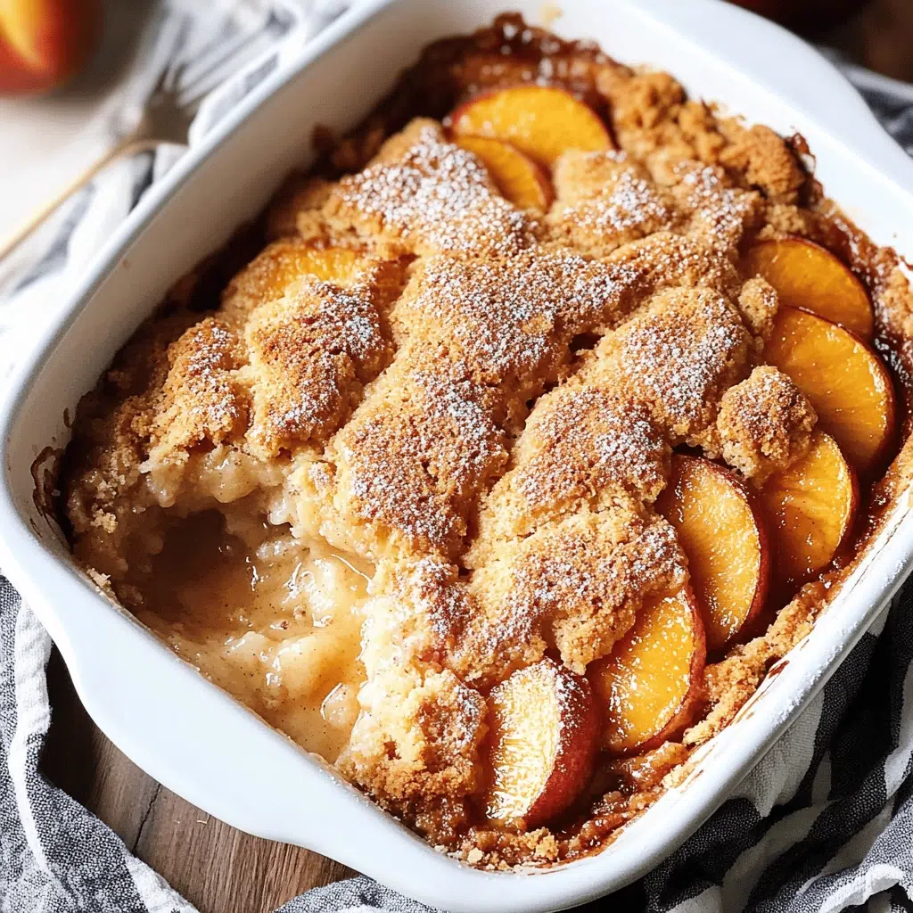 Easy Peach Cobbler with Canned Peaches