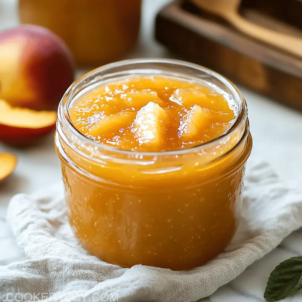 Easy Peach Freezer Jam
