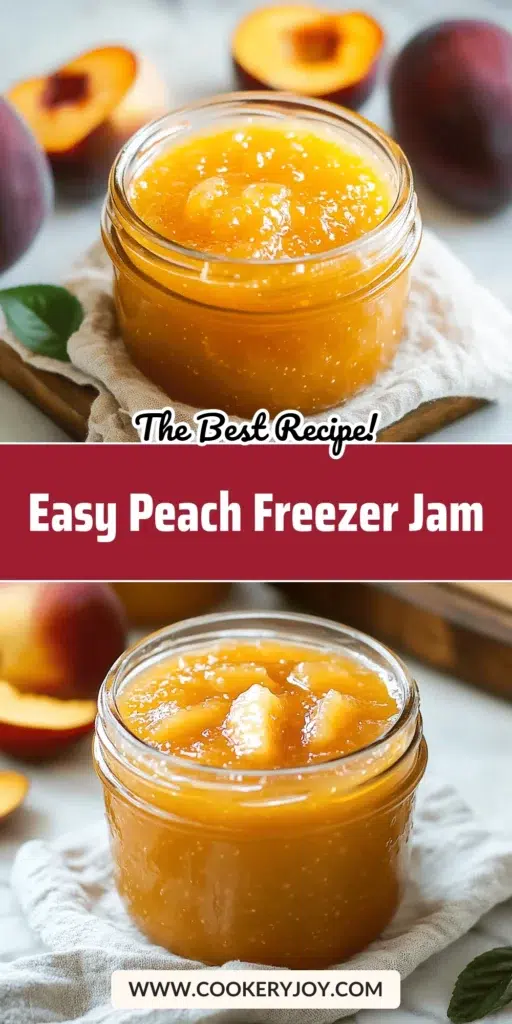 Easy Peach Freezer Jam