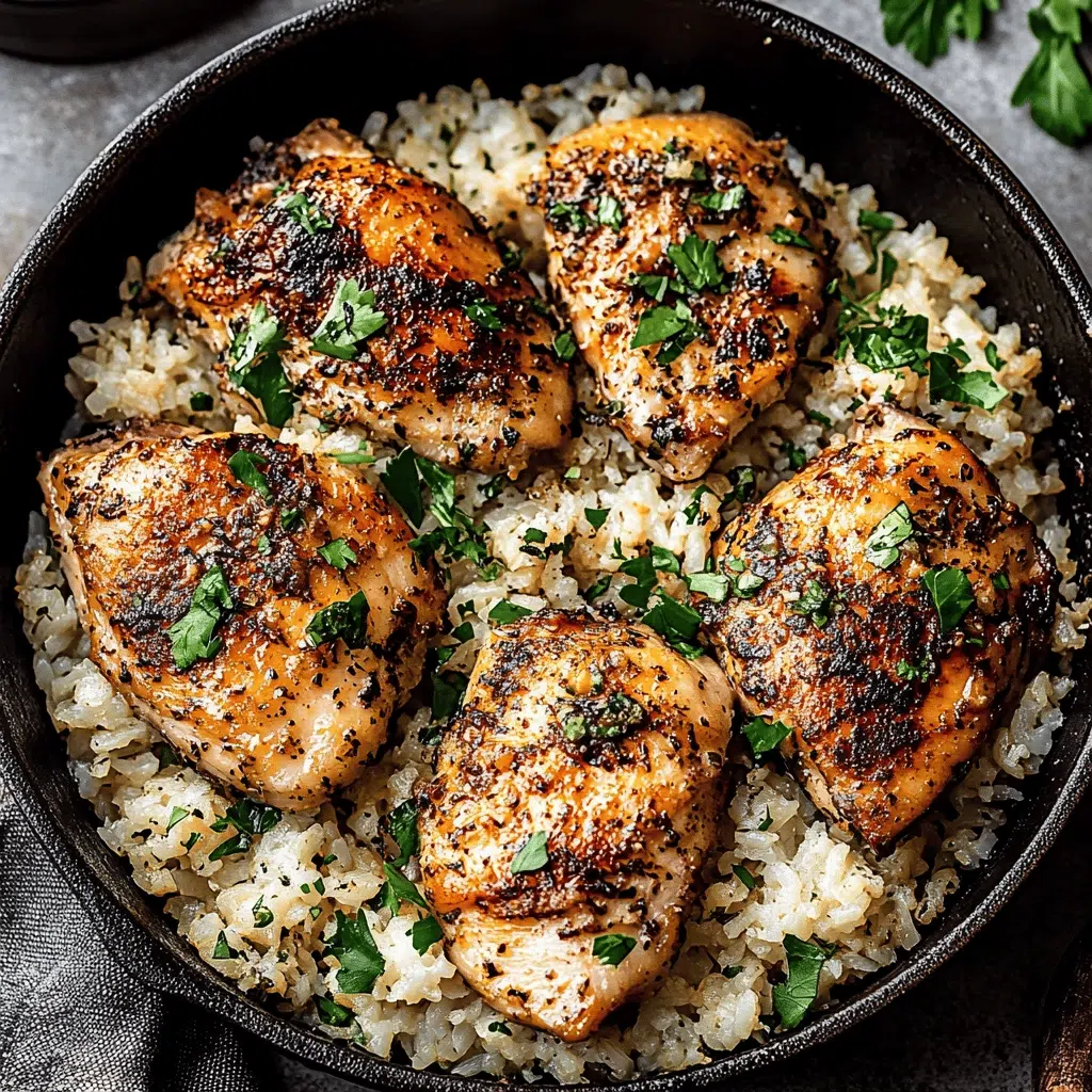 Garlic Butter Chicken and Rice