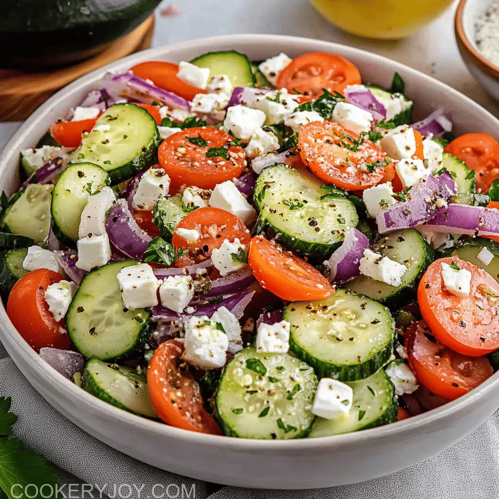 Greek Cucumber Salad