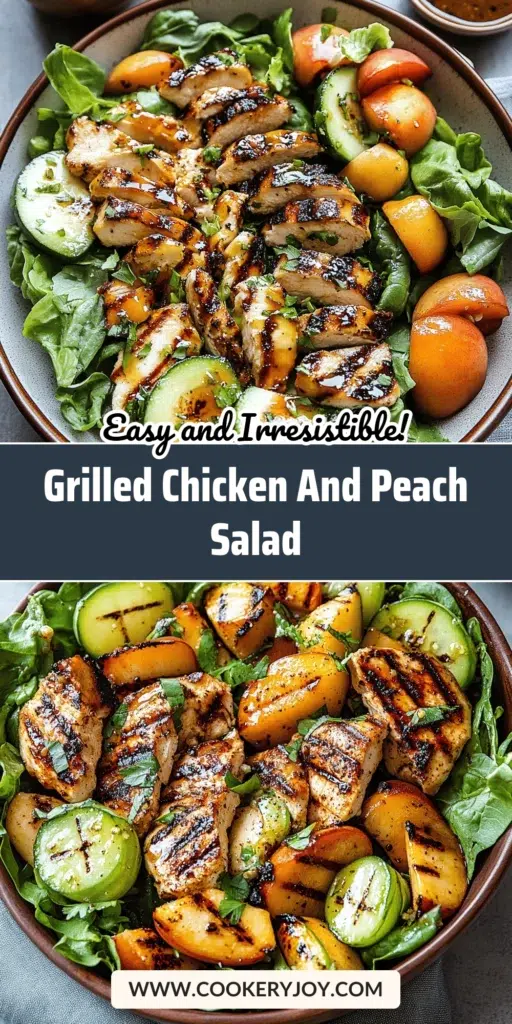 Grilled Chicken and Peach Salad