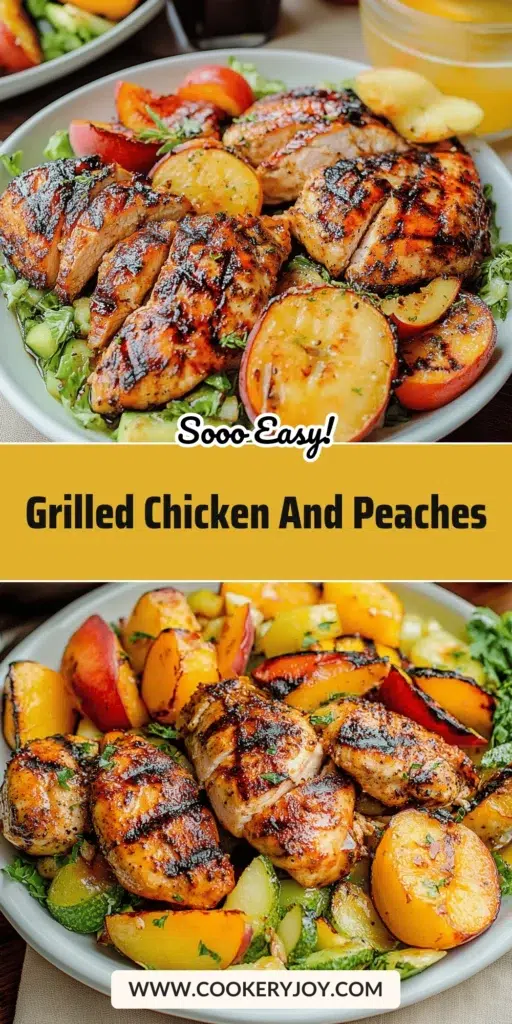 Grilled Chicken and Peaches