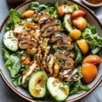 Grilled Chicken and Peach Salad