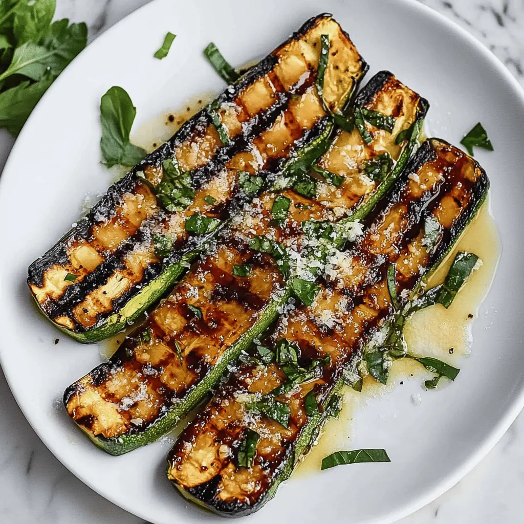Grilled Zucchini With Parmesan