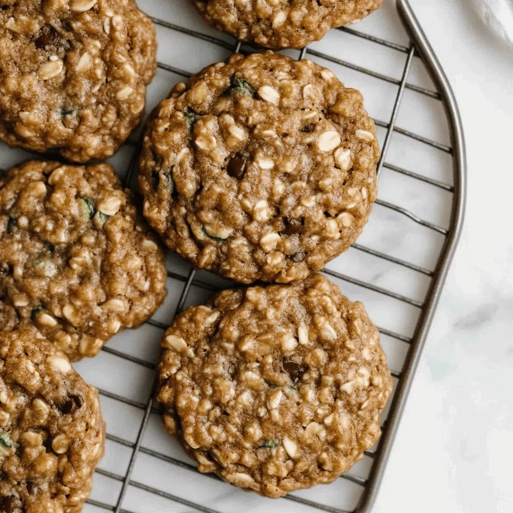 Healthy Zucchini Oatmeal Cookies