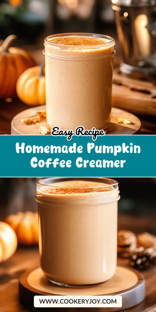Homemade Pumpkin Coffee Creamer