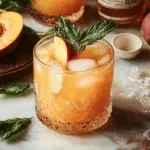Honey Peach Bourbon Smash