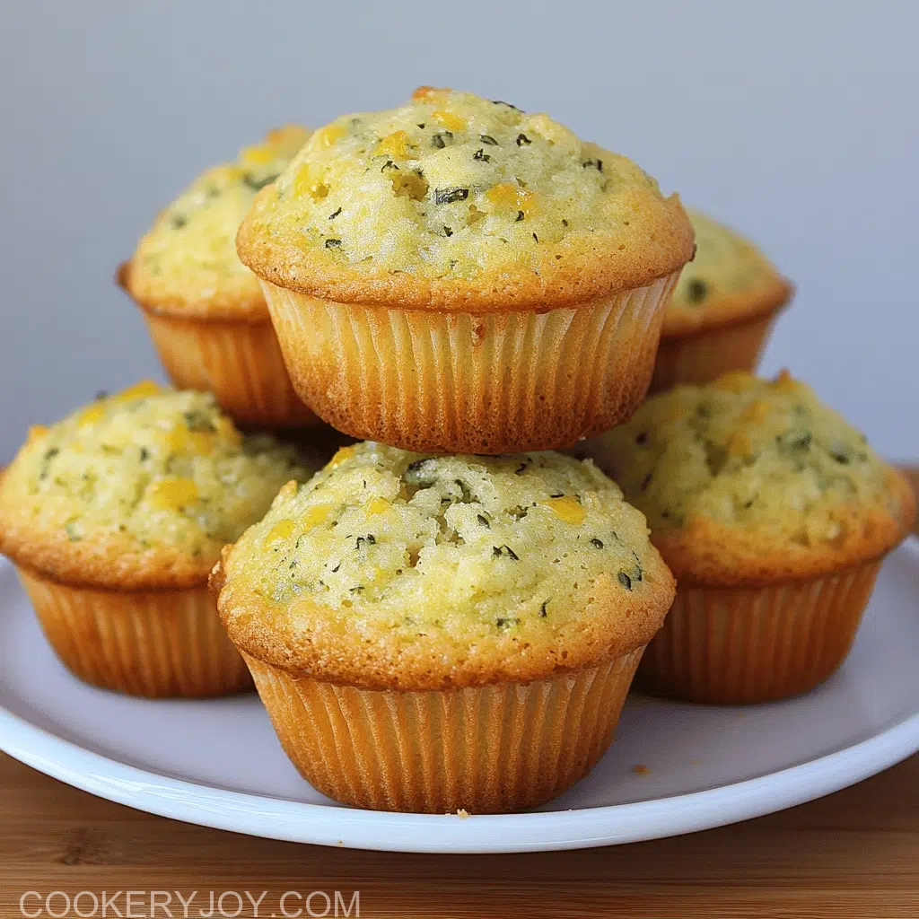 Lemon Zucchini Muffins