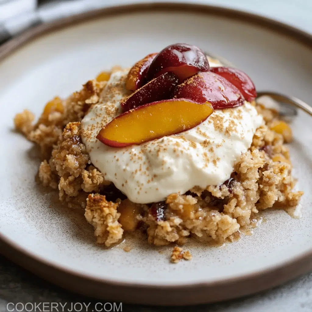Nectarine Crumble Recipe
