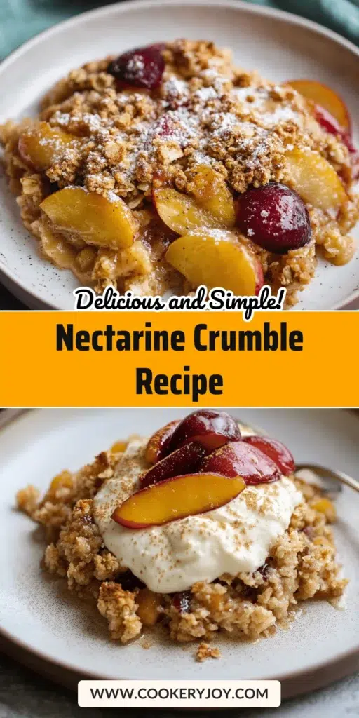 Nectarine Crumble Recipe