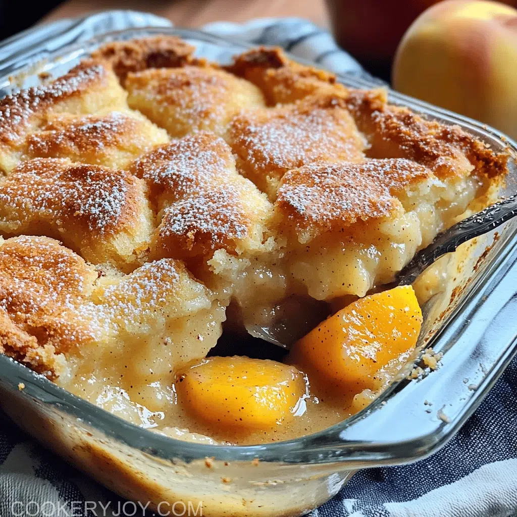 Old Fashioned Peach Cobbler