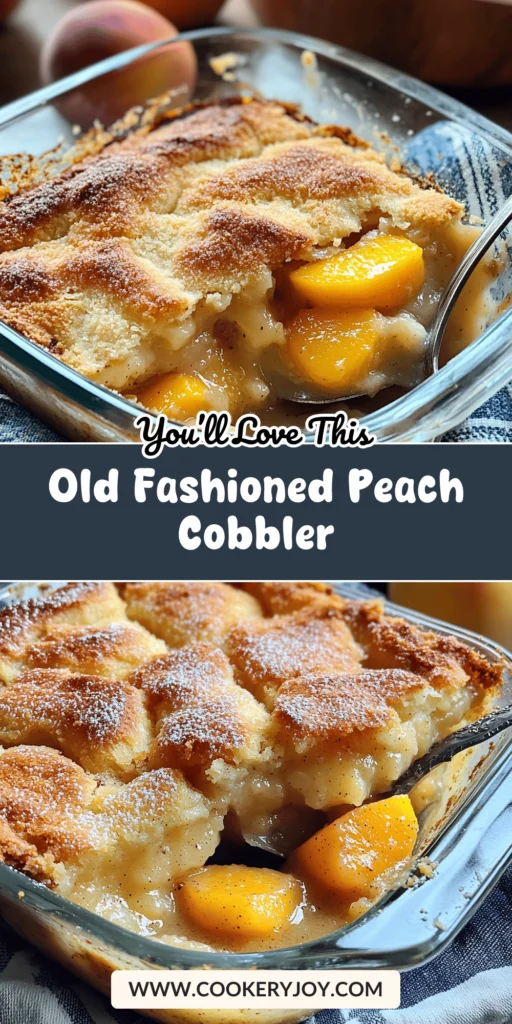 Old Fashioned Peach Cobbler
