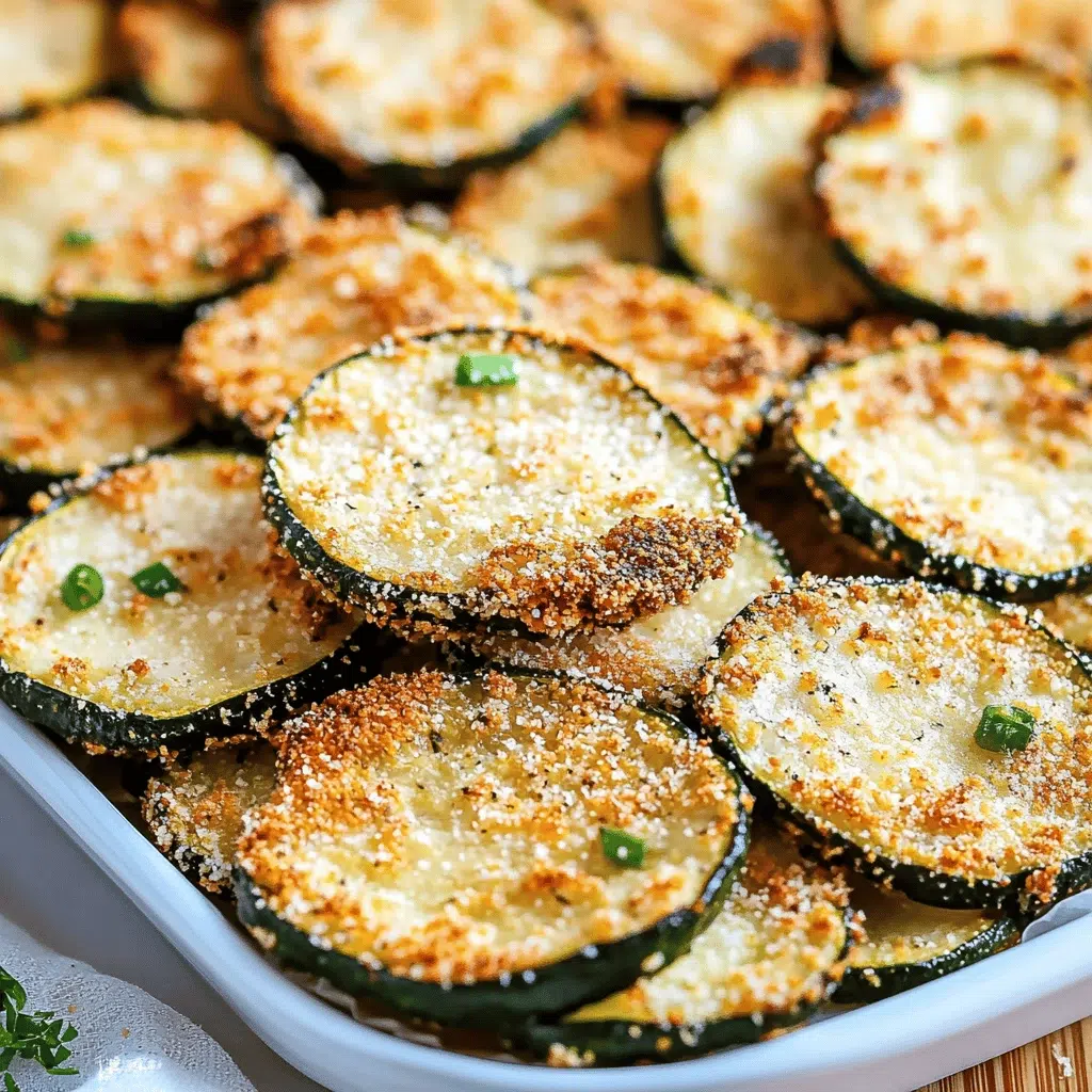 Parmesan Baked Zucchini Chips