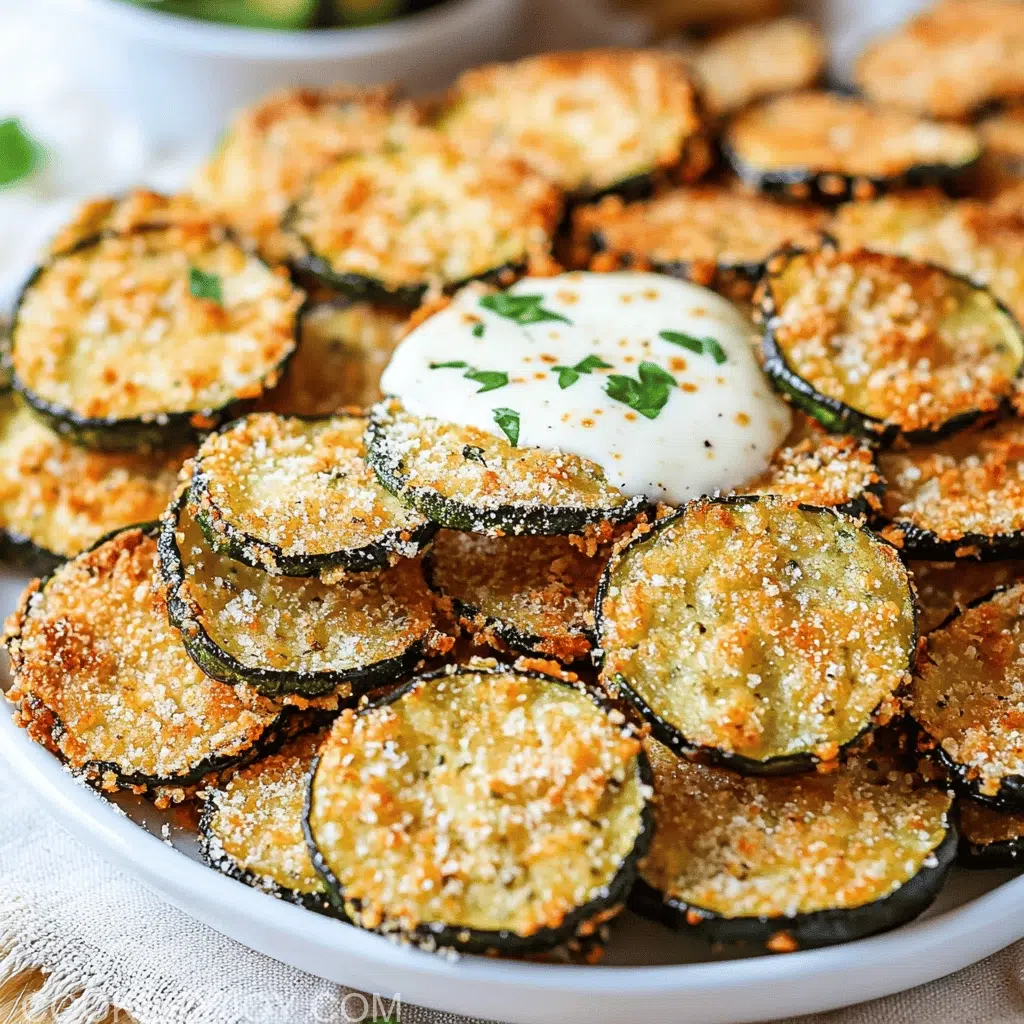 Parmesan Baked Zucchini Chips