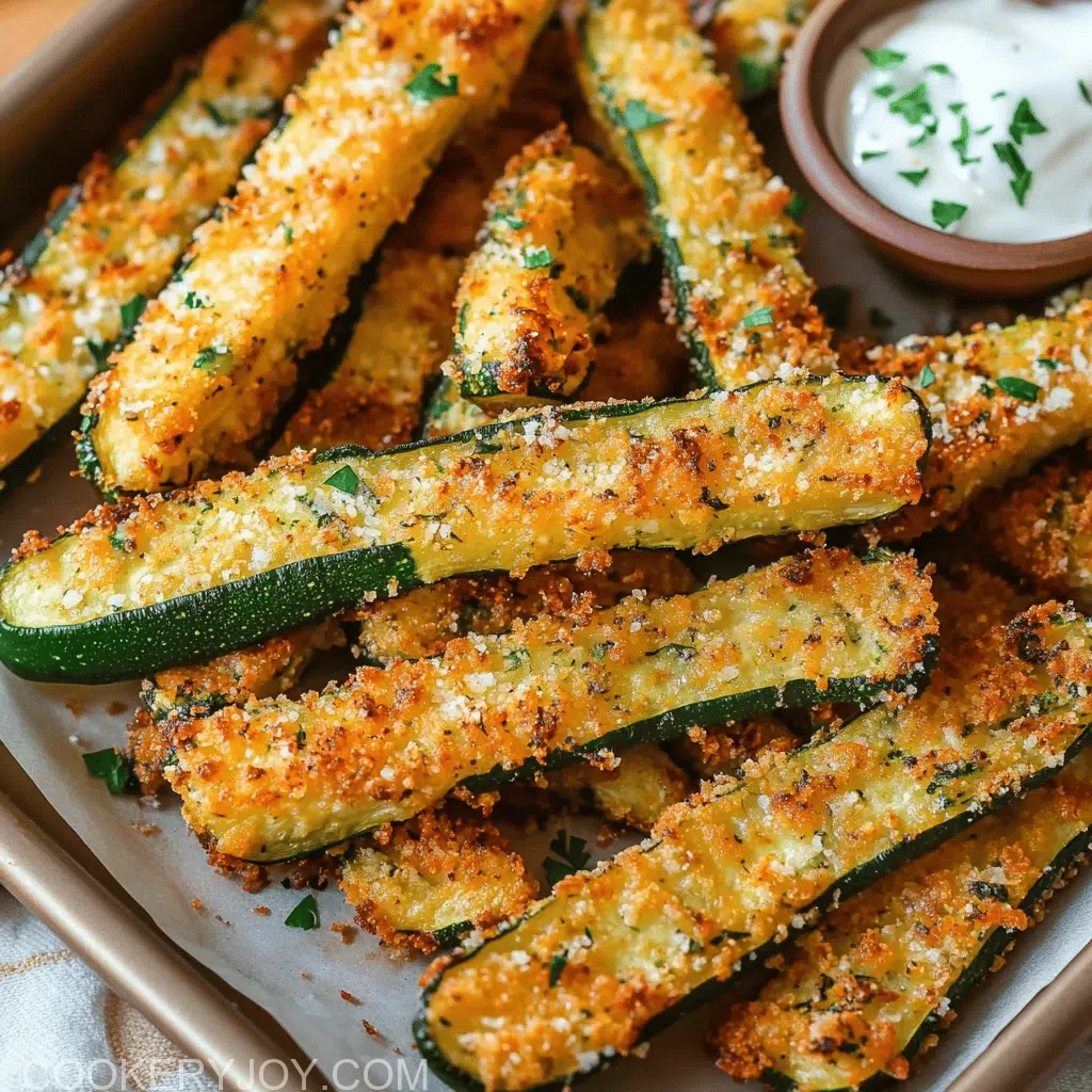 Parmesan Zucchini Fries
