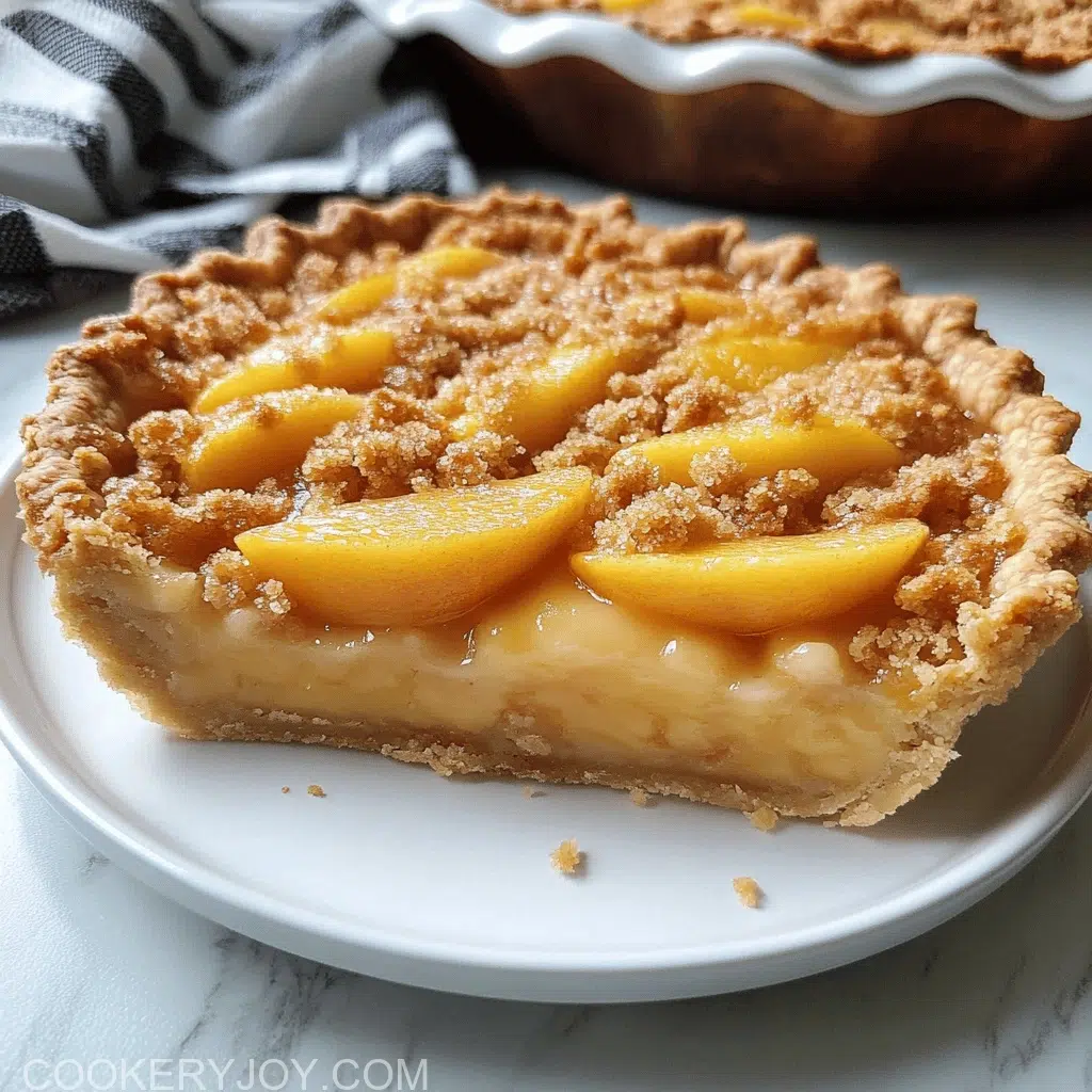Peach Crumble Pie