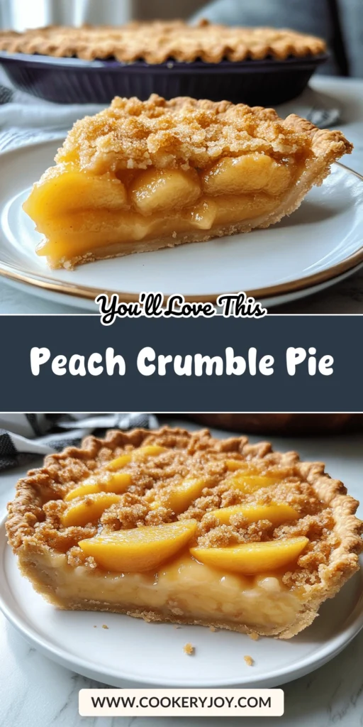 Peach Crumble Pie