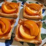 Peach Tartlets with Apricot Glaze