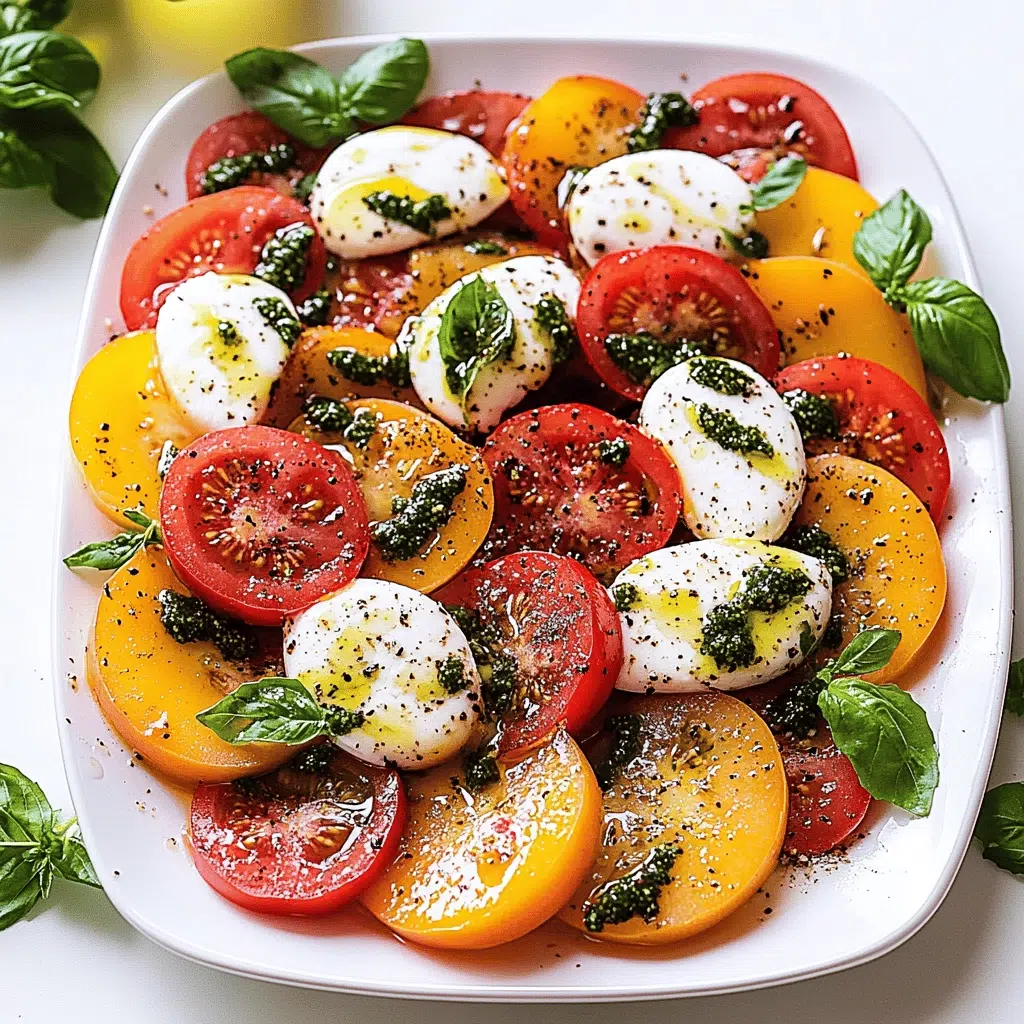 Peach Tomato Caprese Salad