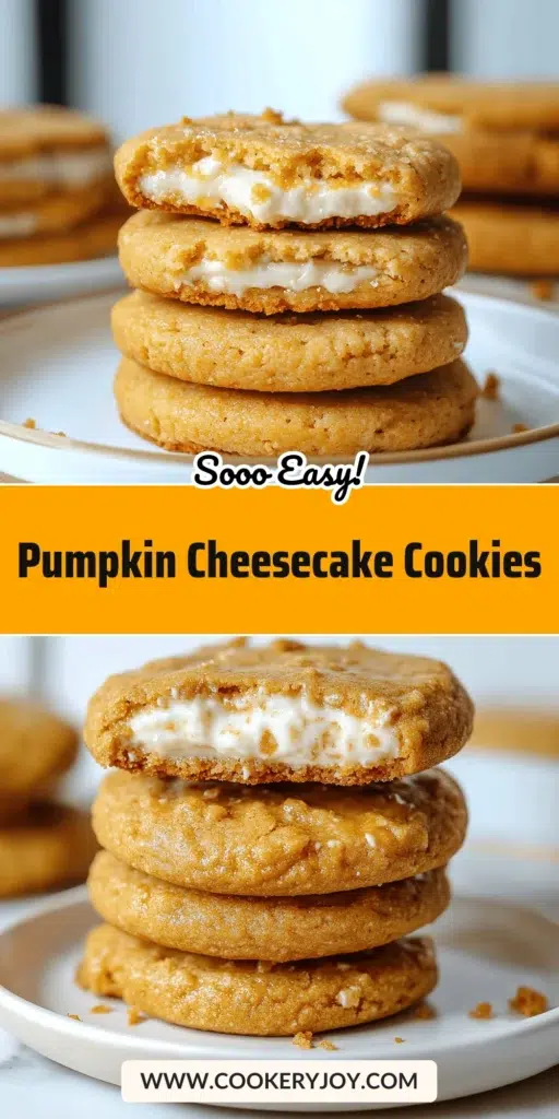 Pumpkin Cheesecake Cookies