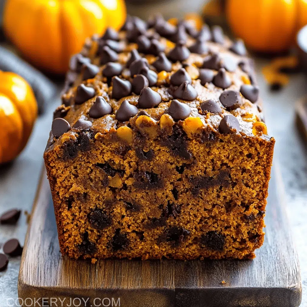 Pumpkin Chocolate Chip Bread