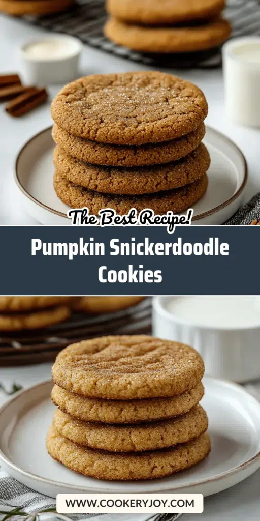 Pumpkin Snickerdoodle Cookies