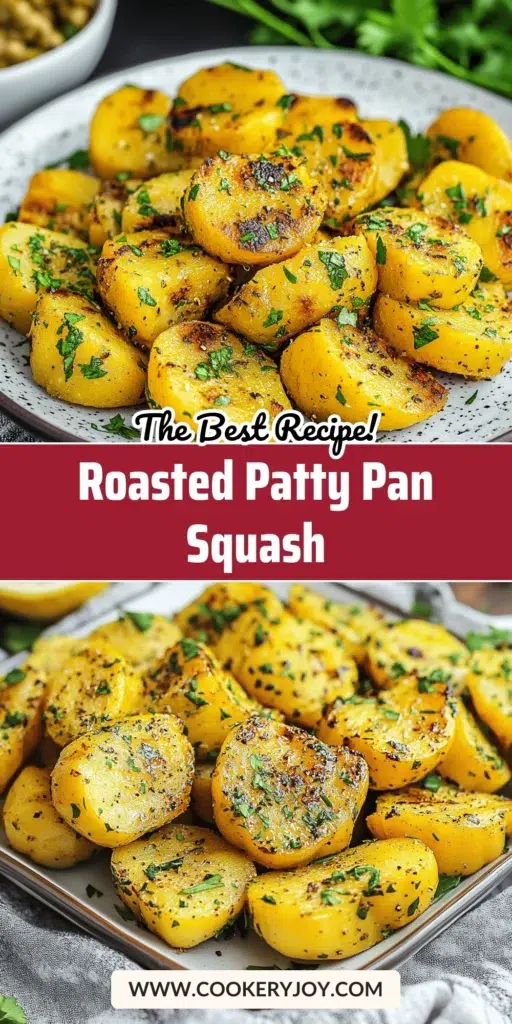 Roasted Patty Pan Squash