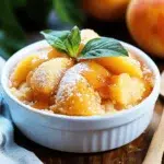 Slow Cooker Peach Cobbler