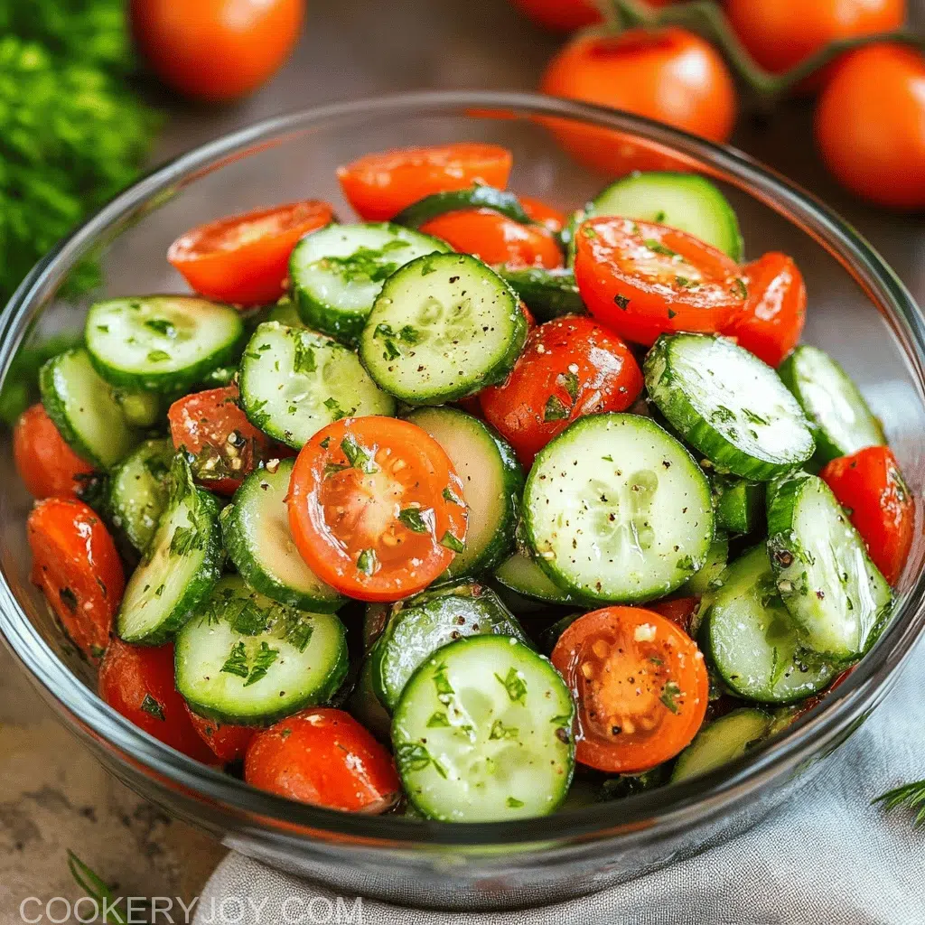 Tomato Cucumber Salad