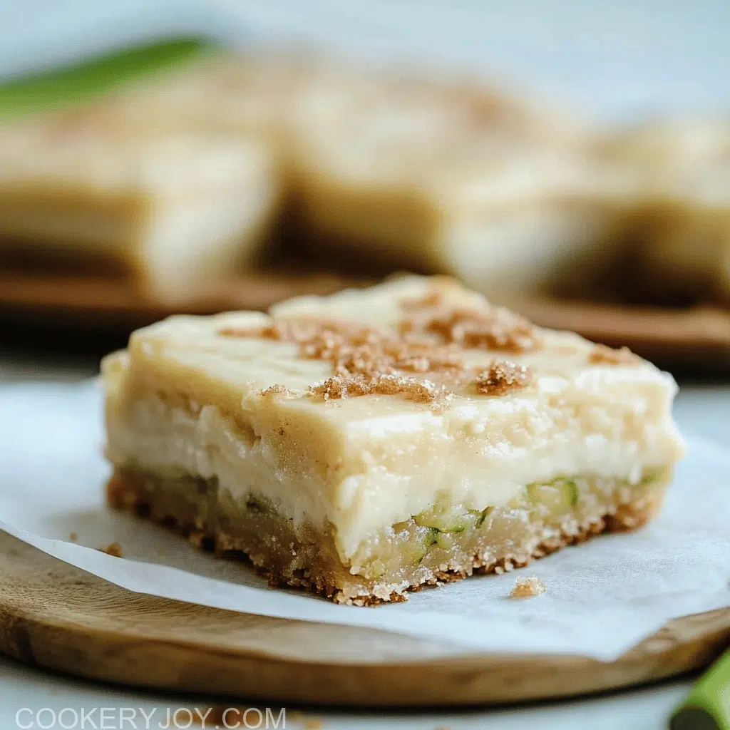 Zucchini Bars with Brown Butter Frosting
