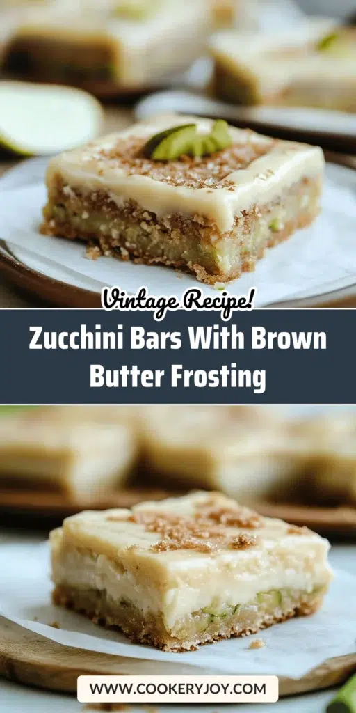 Zucchini Bars with Brown Butter Frosting