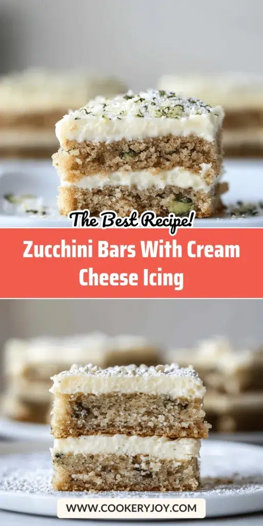 Zucchini Bars With Cream Cheese Icing