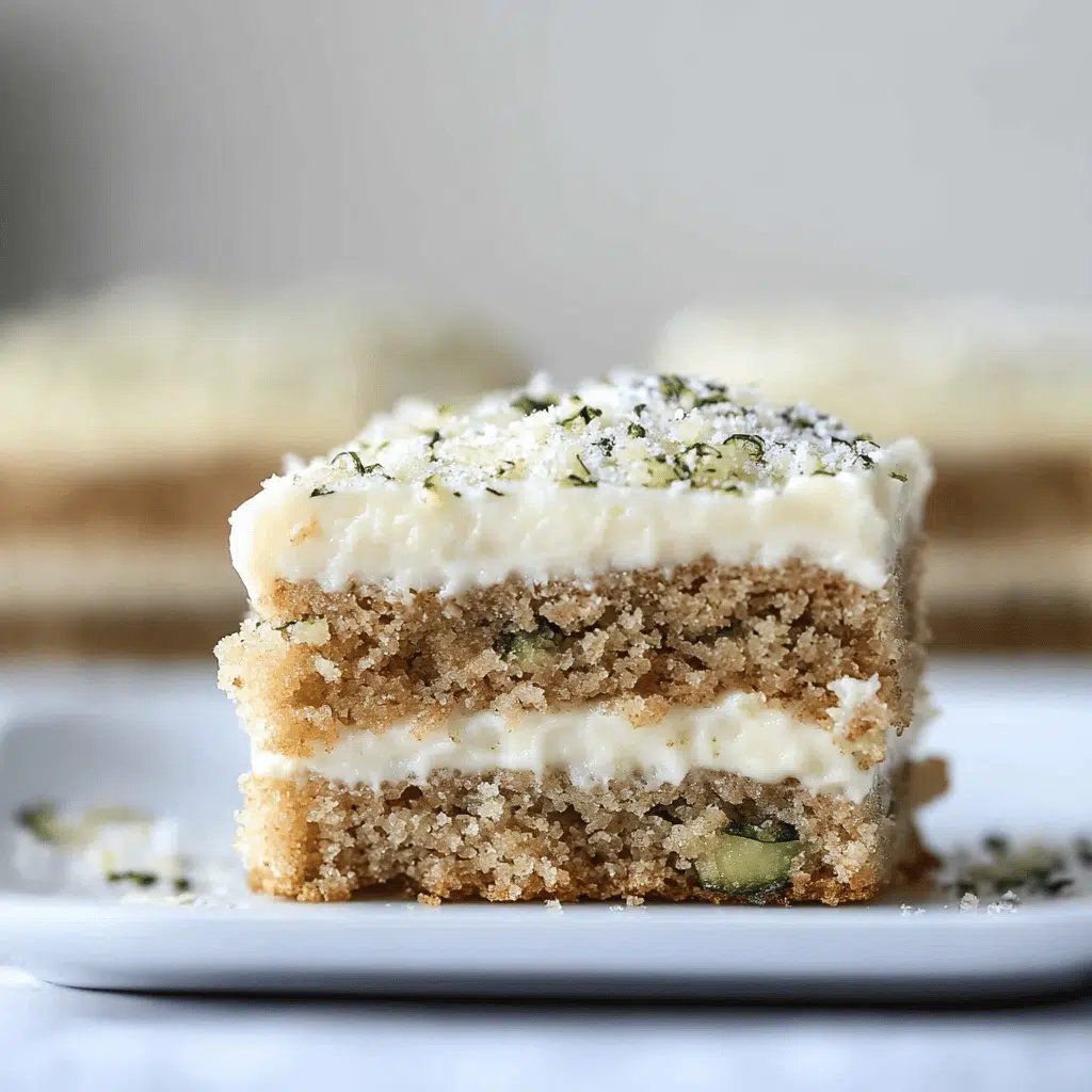 Zucchini Bars with Cream Cheese Icing