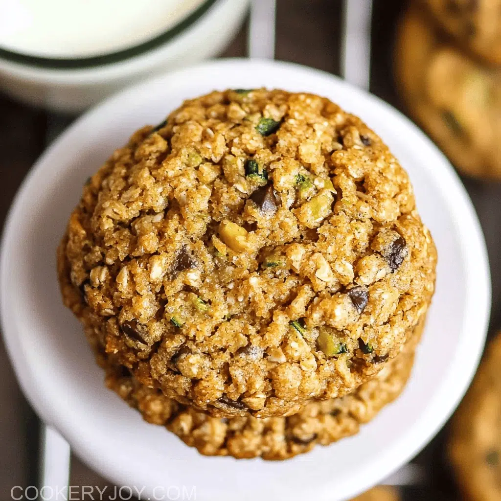 Zucchini Bread Breakfast Cookies
