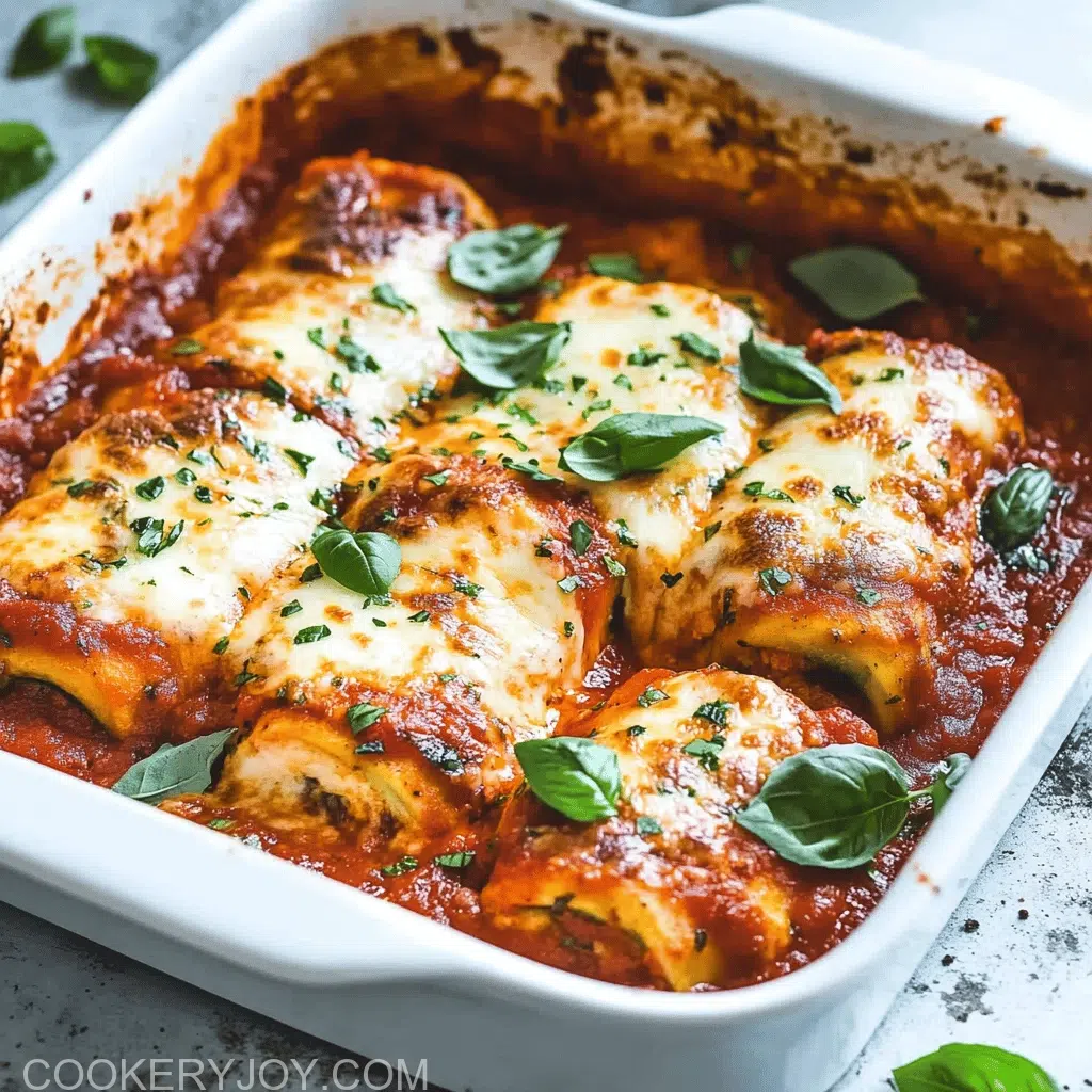 Zucchini Lasagna Roll Ups