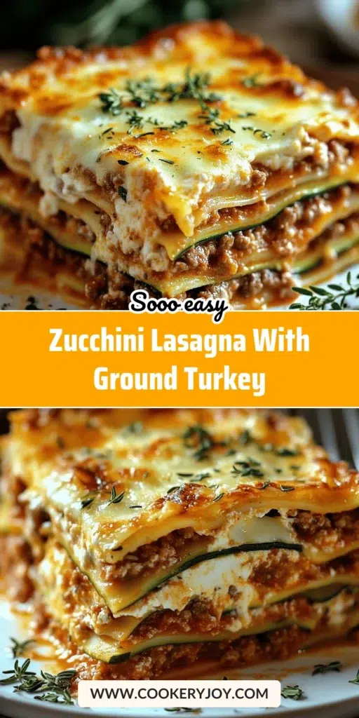 Zucchini Lasagna with Ground Turkey
